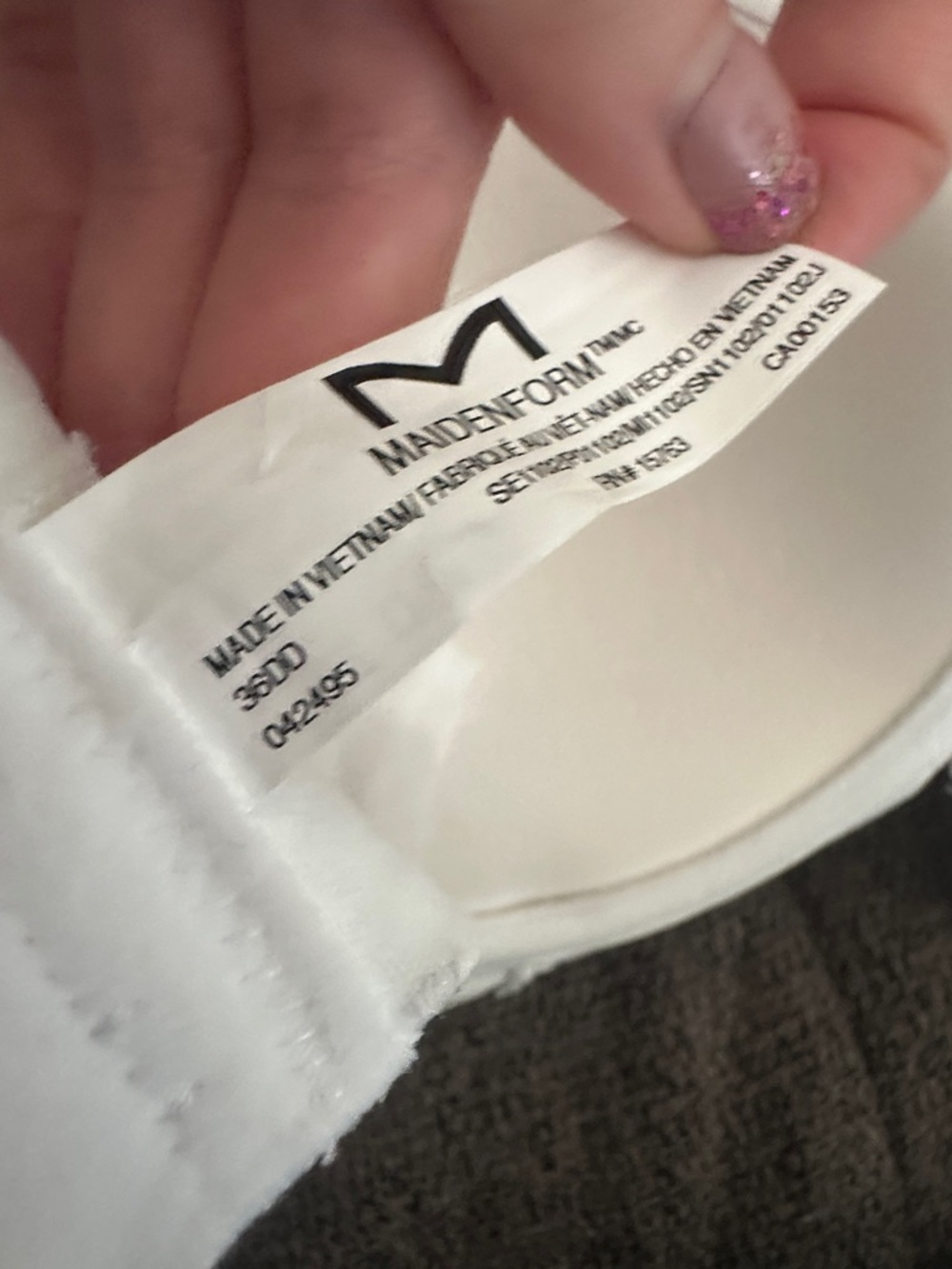 NWT Size 36DD Maidenform White Multi-Way Strap/Strapless Push-Up Bra - Picture 4 of 5
